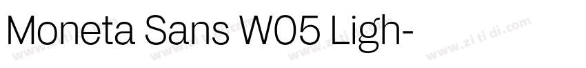Moneta Sans W05 Ligh字体转换